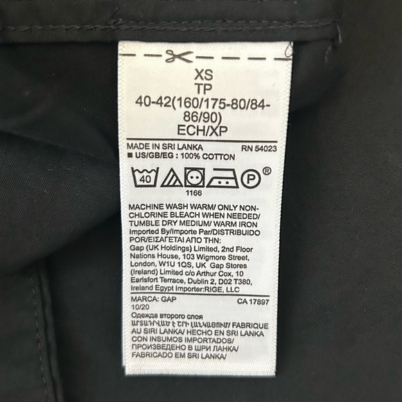 GAP Women’s Perfect Shirt Long Sleeve Cotton Button Down True Black Size XS NWT - Picture 11 of 13